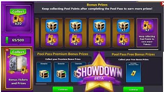 8 ball pool Showdown Beta 😍 Free Ticket 60K Point Pool Pass