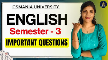 ENGELS || BELANGRIJKE VRAGEN || SEMESTER-3 || GRAAD || OSMANIA UNIVERSITY || ‎@shivanipallela