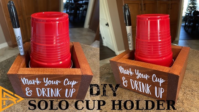 Solo Cup Holder with Sharpie - It holds your solo cups all party