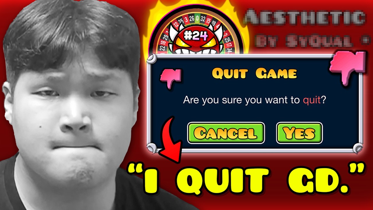 I JUST WANT TO QUIT GD. | EXTREME DEMON ROULETTE [#24] | Geometry Dash ...