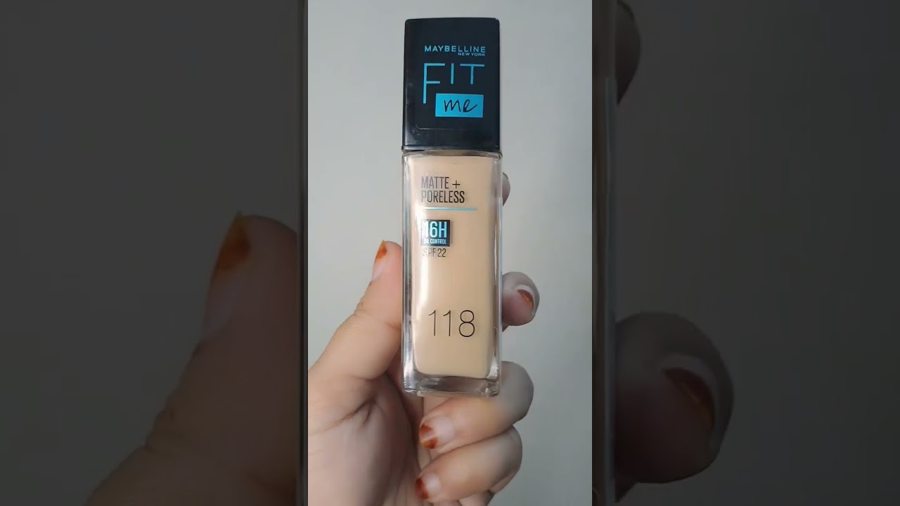 “Maybelline Fit Me Foundation | Shade 118 | Before & After Transformation 😍”