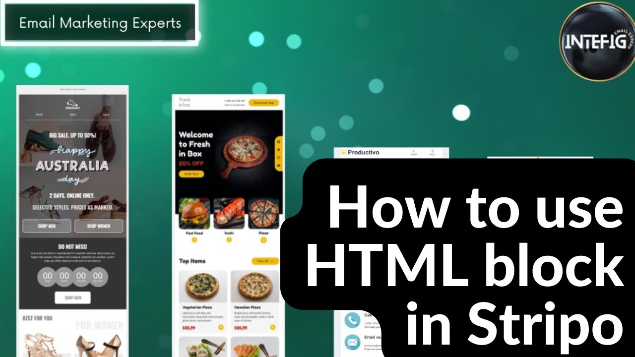 How to use HTML block in Stripo - YouTube