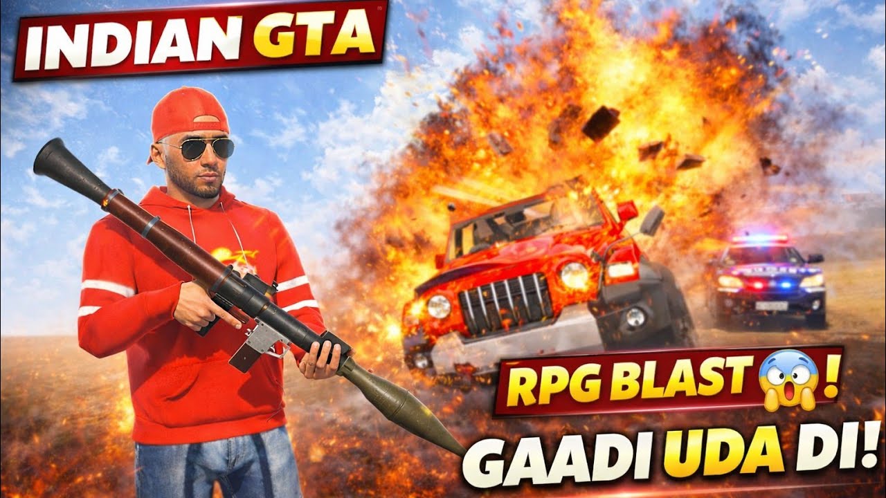 Franklin ne RPG se Gaadi Uda Di 😱 | Indian Theft Aura Simulator Gameplay Hindi