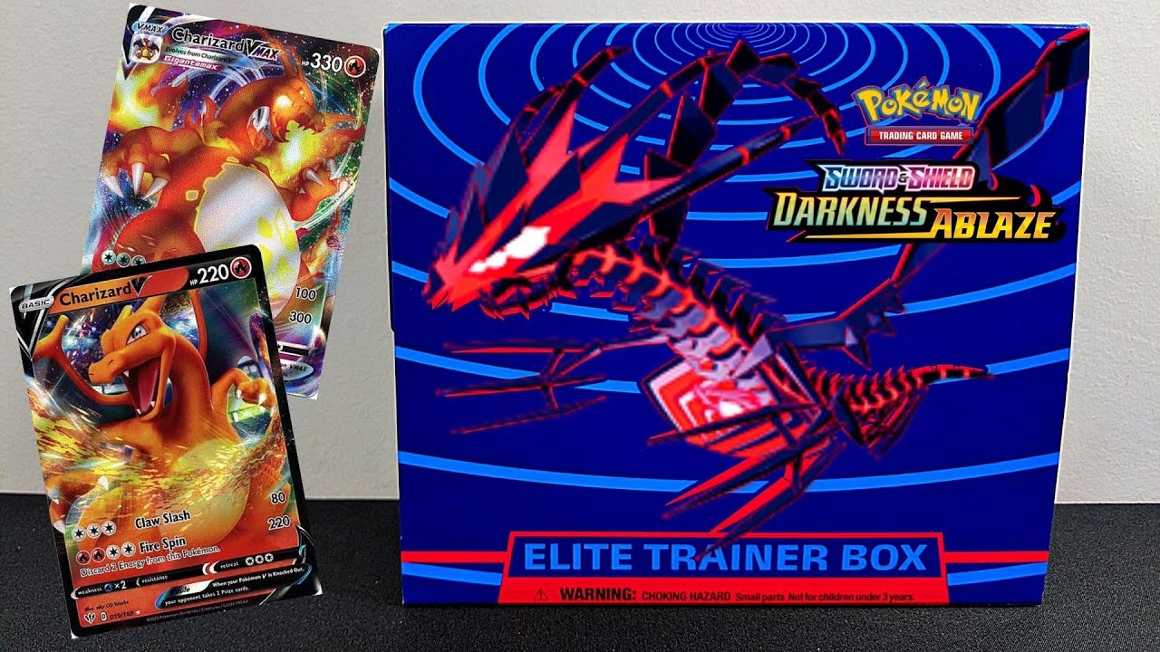 CHARIZARD WAS PULLED!!! Darkness Ablaze Elite Trainer Box Unboxing