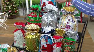 Kringle Express 50-Piece Drawstring Gift Bag Set with Tags on QVC screenshot 4