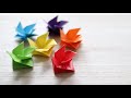 【遊べる折り紙】お花の吹きゴマの折り方