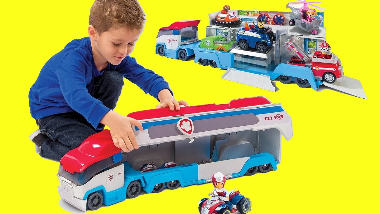 🚓 PAW PATROL CAMION 🚓 Italiano personaggi da cartone Ryder Marshall  Rubble Chase, giochi MAGIC TOYS 