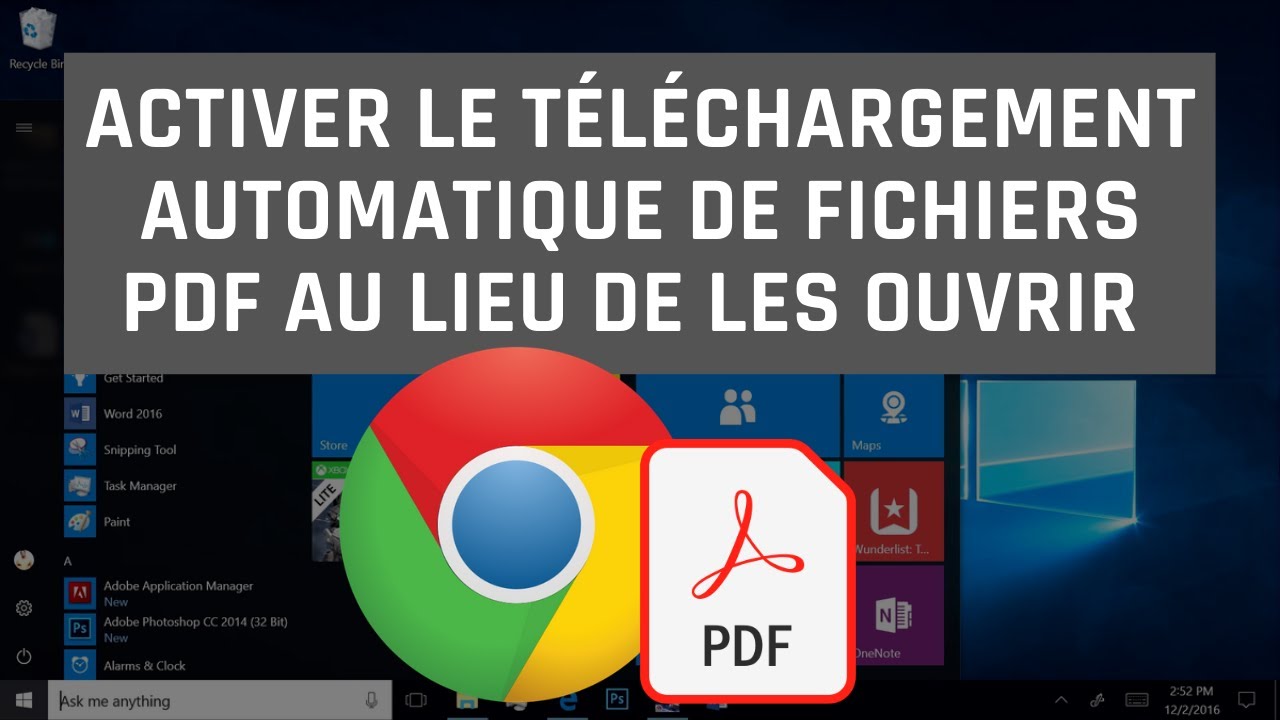 Activer le tlchargement automatique de fichiers PDF au lieu de les ouvrir dans Google Chrome