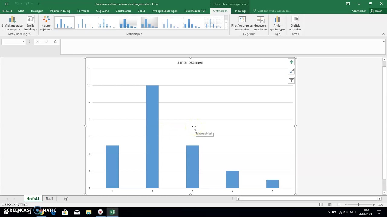 Staafdiagram maken in Excel - YouTube