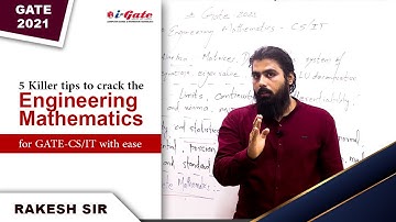 GATE-2021 ( IIT Bombay ) | Latest General Mathematics Syllabus | Rakesh Sir | iGate Bhilai