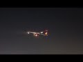Air India Flight Slow Fly Before Take Off New Delhi Airport | Igi Runway Night New Delhi
