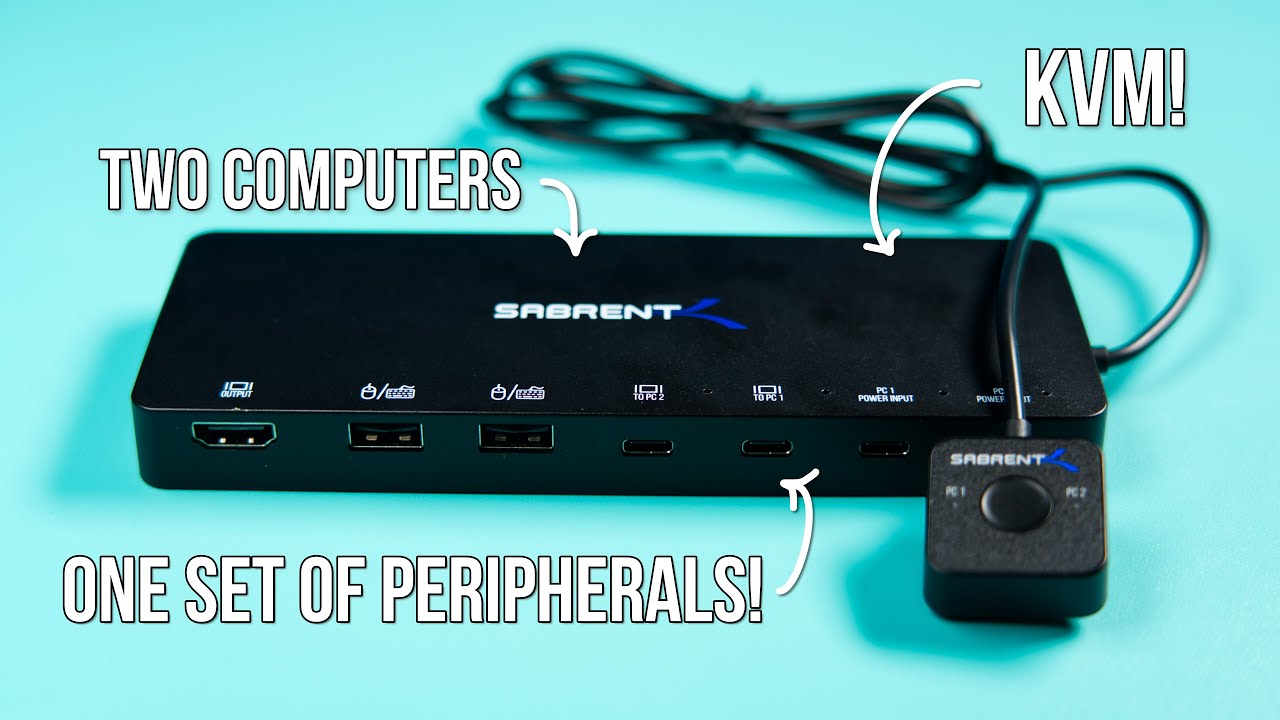 SABRENT USB-C KVM Switch with Power Delivery! 