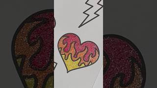 I love these glittery gel pens! #coloring #glitter #heart
