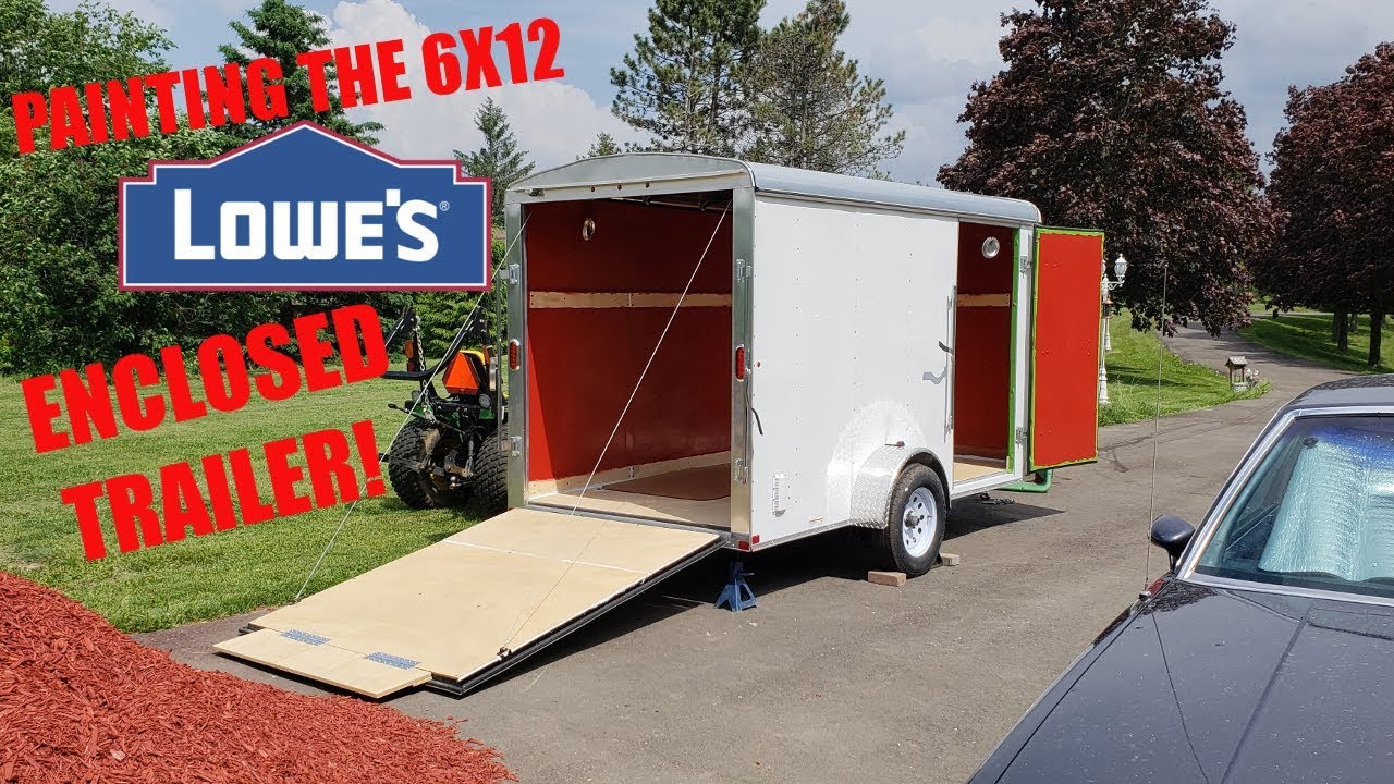 how to paint an enclosed trailer?