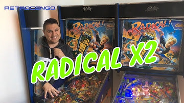 RADICAL x2 Pinball Bally Williams 1990 up for sale/reproduction