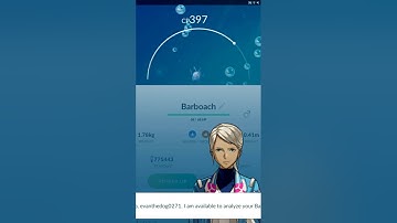 Barboach evolve into Whiscash; Pokemon Go.