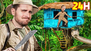 ON SURVIT 24H DANS LA JUNGLE ! (uniquement avec des objets wish)