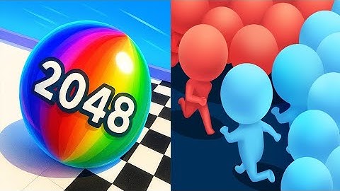 Balls Run 2048 vs Count Masters 3D - All Levels SpeedRun Gameplay Android iOS Ep1