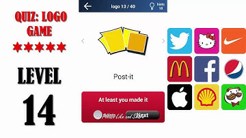 Quiz: Logo Game Level 14 - All Answers - Walkthrough ( By Lemmings at work )