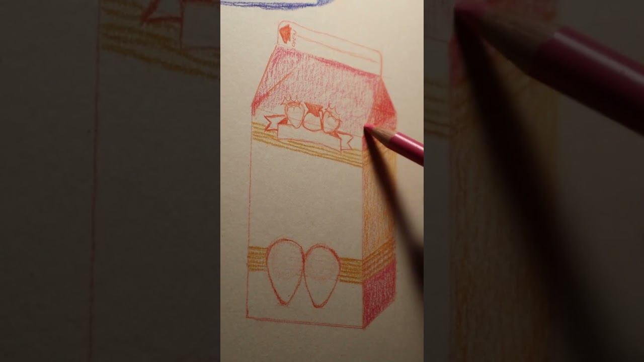 Day 31 |100-Day Art Challenge: Strawberry Milk Please! 