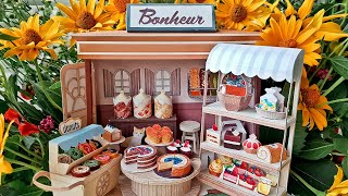 Miniature dollhouse made of paper - Sweets Shop from Canon Creative park, DIY food for dolls