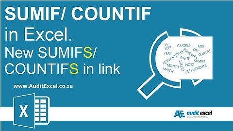 SUMIF & COUNTIF in Excel. SUMIFS course in link