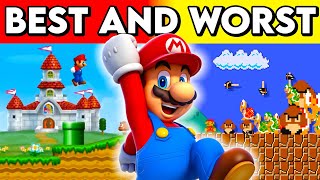 Ranking The Best and Worst Levels In Every Mario Game!