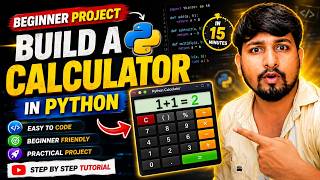 Python Calculator Project in Python Tkinter | Beginner Friendly GUI Calculator Tutorial 🔥