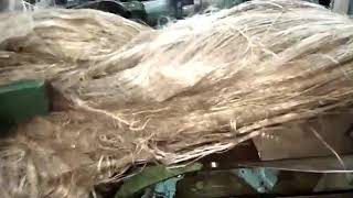 Linen fiber process in hacking machine