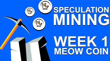 Speculation Mining - MEOW COIN $MEWC - Week 1