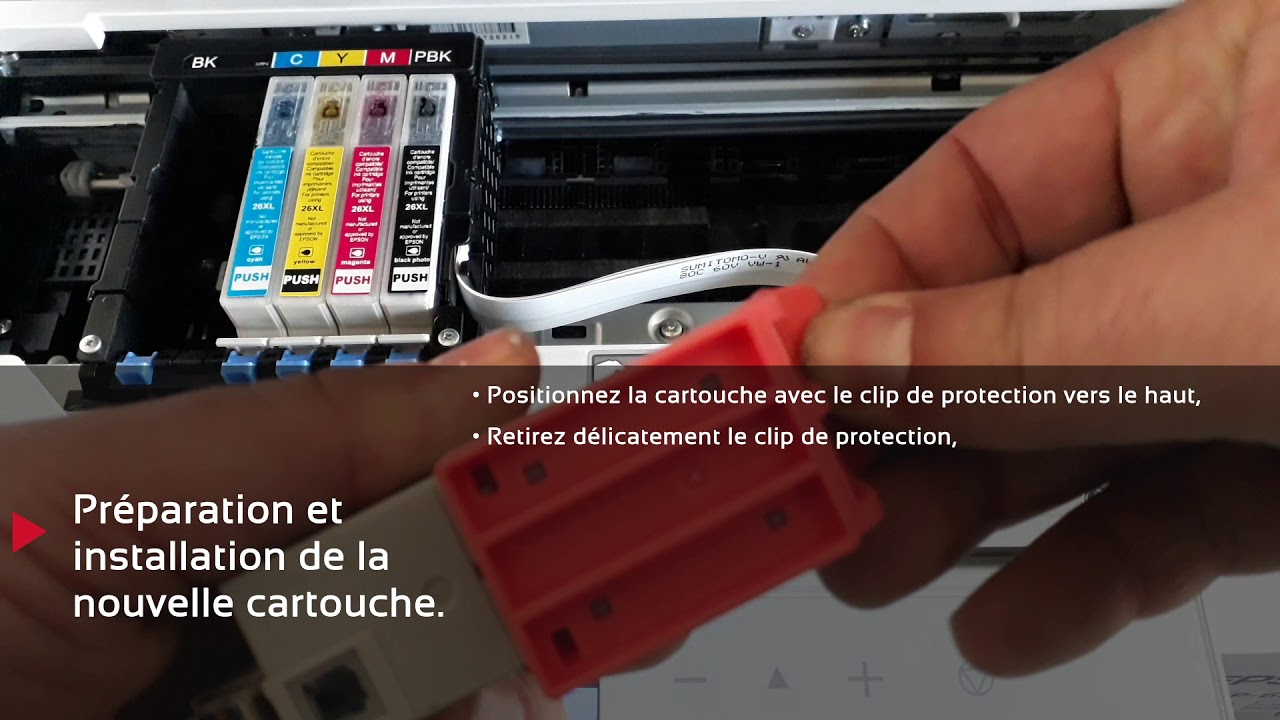 Tutorial FR-EN-DE-NL] Epson 26 Compatible Cartridge Installation 