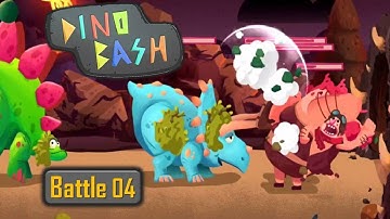 T REX GAMES FOR KIDS: Dino Bash- Jurassic battle 4|Newbie Gaming.