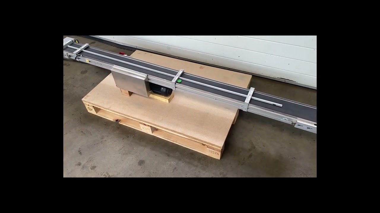 Förderband, Gurtförderer, Zahnriemenförderer, Kleingutförderband vermutlich RÖWE Typ 2050 x120