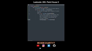 Leetcode 265. Paint House II in Python | Python Leetcode | Python Coding Tutorial | Python Code ASMR