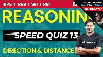 Reasoning Speed Quiz 13 Live | Distance and Direction with Shyam Sir for RRB ALP, RRB Group D & RPF