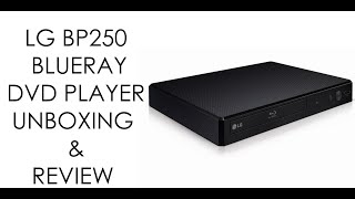 LG BP250 BLUERAY DVD PLAYER UNBOXING & REVIEW