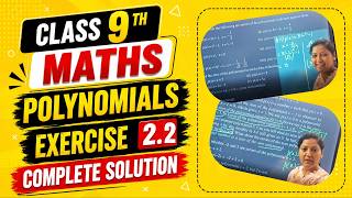Class 9th Maths | Chapter 2 Polynomials| Ex 2.2 Full Solution| CBSE PSEB ICSE NCERT