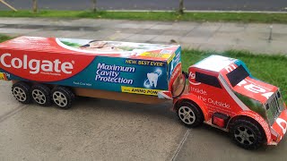 How to make a Truck from Colgate  | Amazing DIY TOYs