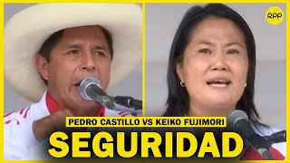 Debate en Chota: Propuestas de Keiko Fujimori y Pedro Castillo para luchar contra la delincuencia