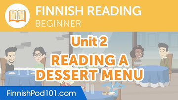 Beginner Intermediate Reading Practice - Reading a Dessert Menu