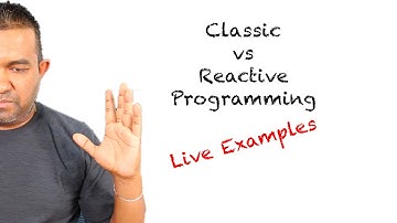 Classic vs Reactive programming example | what is reactive programming?