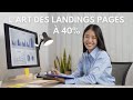 Tugan bara  lart des landing page  40 de conversion