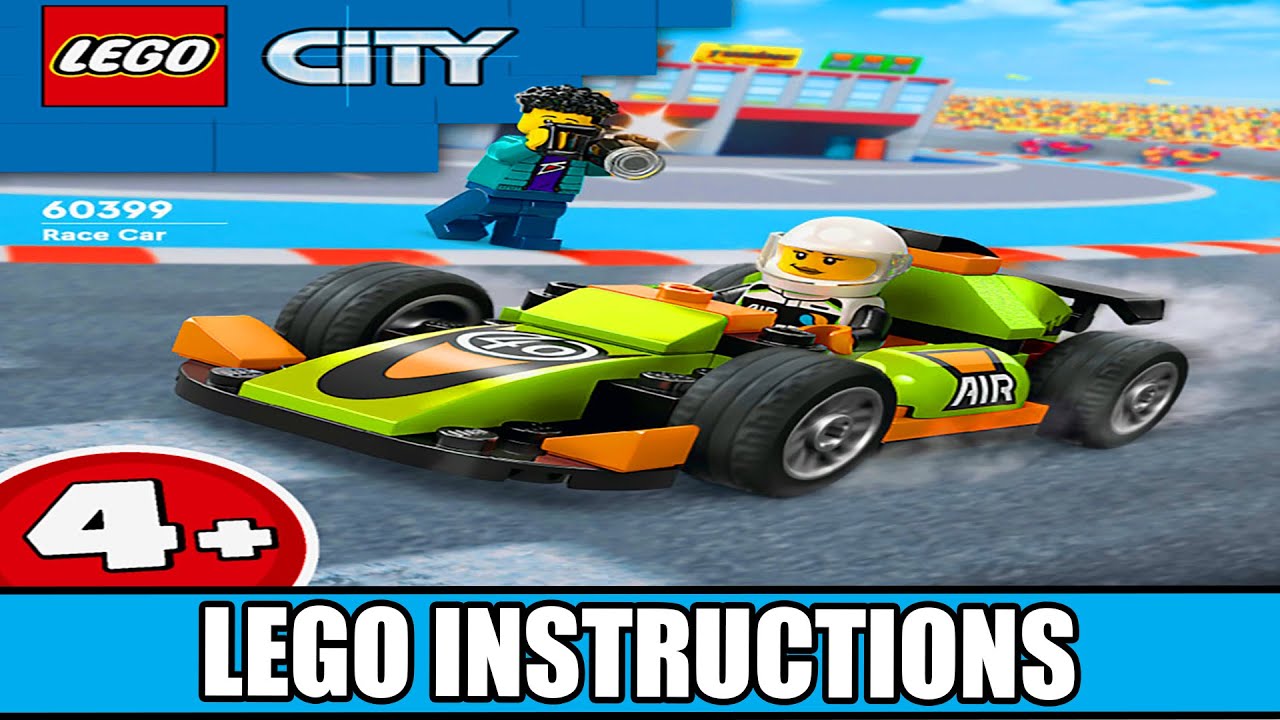 City - Green Race Car LEGO instructions