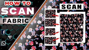How to Scan Fabric  ( Sample ) Digital Design | Textile Design | Jacquard Design [ Hindi ]