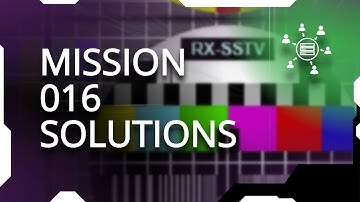 Mission 016 - solutions