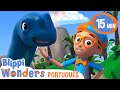 O Menor Dinossauro | 🟠 MARATONA DO BLIPPI! 🔵 Desenhos Animados Infantis em Português