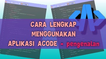 cara menggunakan aplikasi acode code editor di android part1