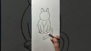 How To Draw A Cat With Y Step By Step