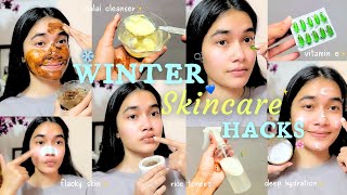 WINTER SKINCARE HACKS ❄️🌷 for Soft & Glowing Skin 💙 10 Beauty Hacks ✅ #hacks #skincare screenshot 4