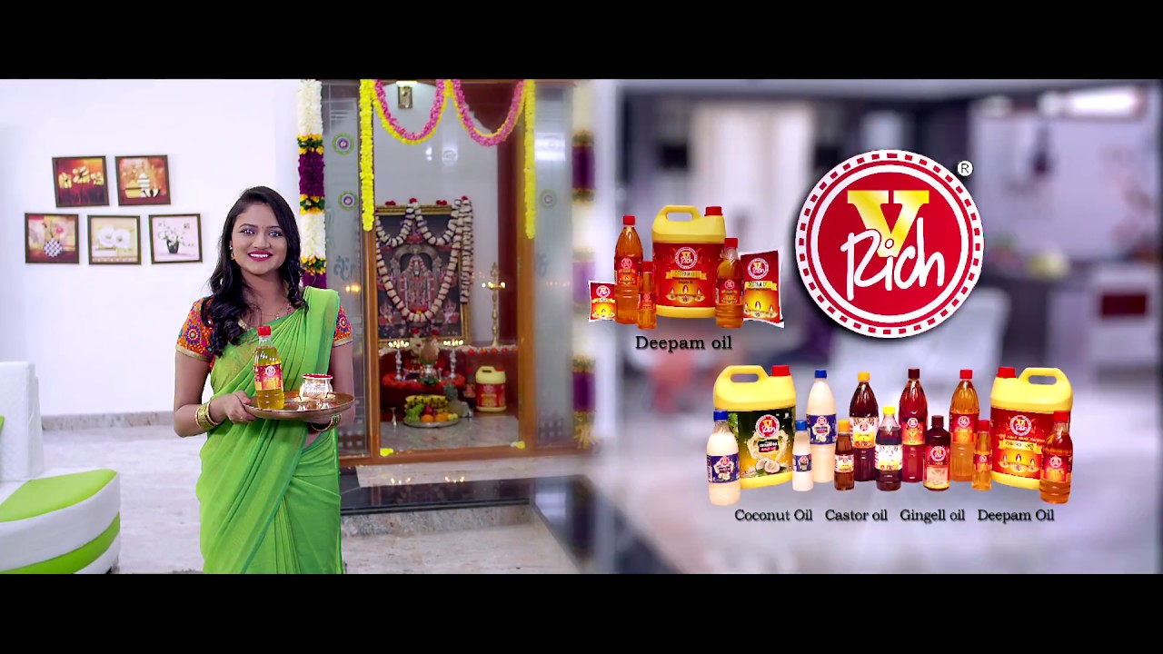 V Rich Oils | Deepam Oil Ad | Ranjani Raghavan - YouTube